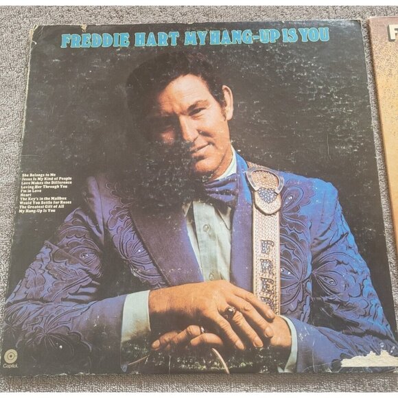 Freddie Hart My Hang Up Is You & Easy Loving LP Vinyl Record Album - Picture 2 of 7